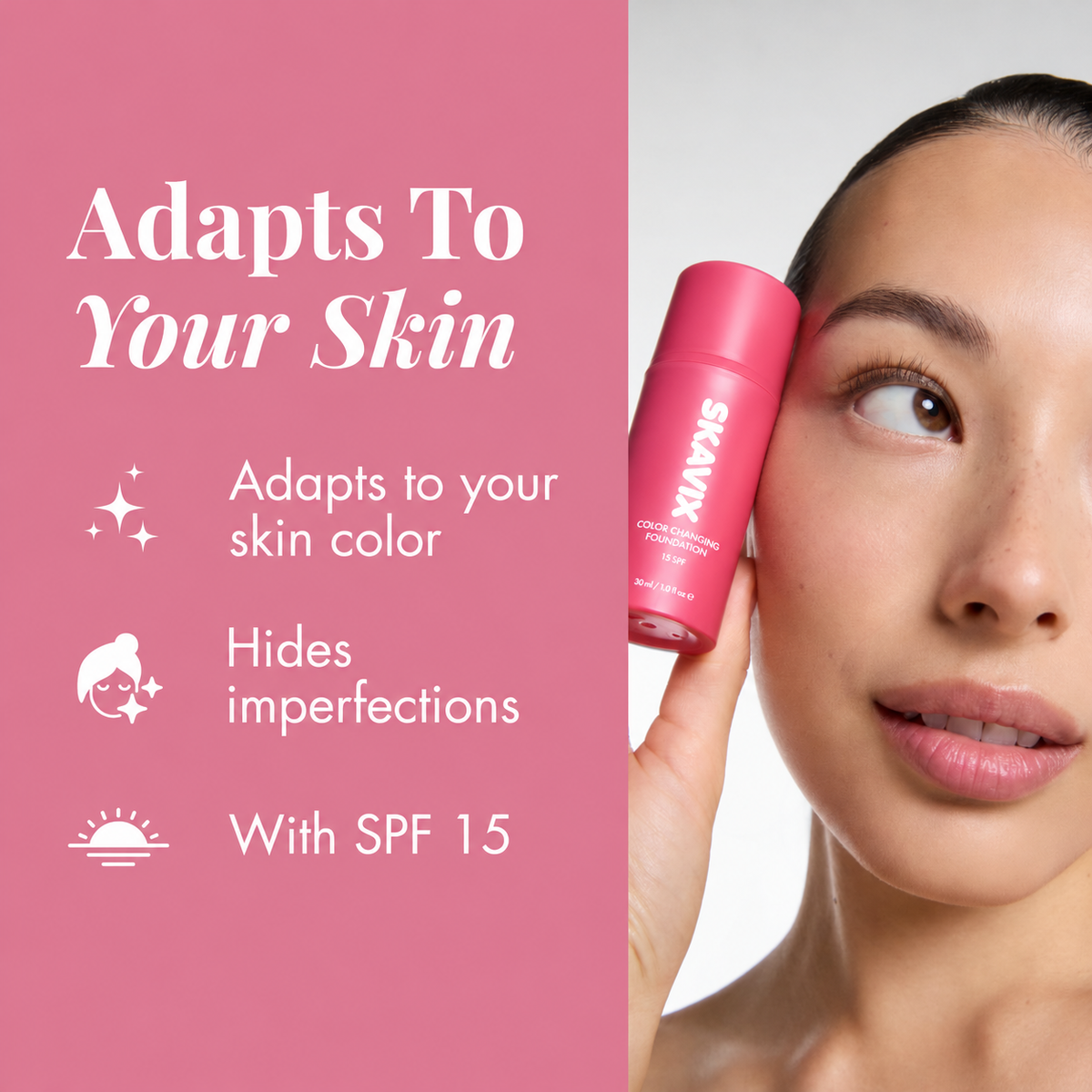 Skavix color-adapting foundation